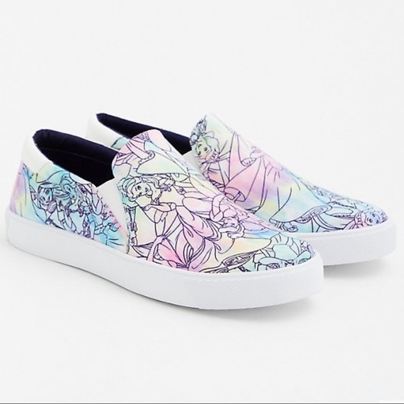 torrid Shoes - NWT Disney Princess Slip On Canvas Sneakers 8 WW
